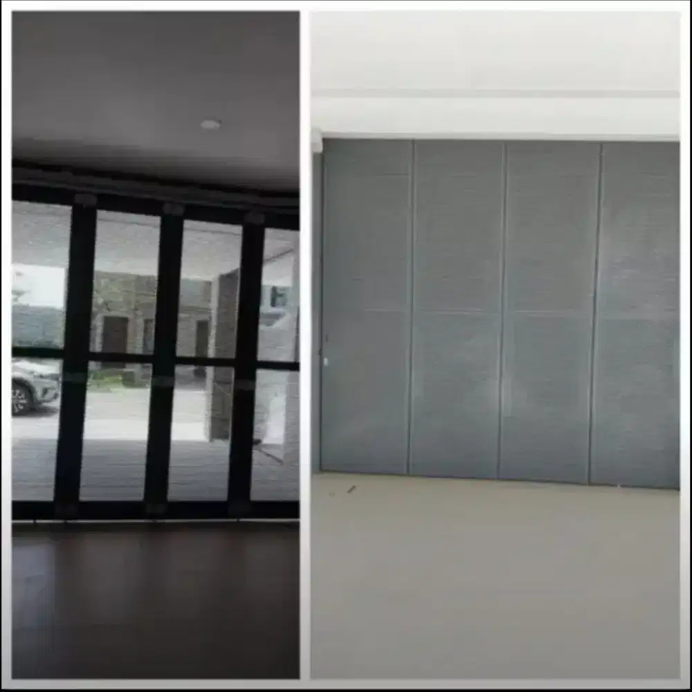 Jual murah pintu garasi besi 4pcs x75 cm x 2,65 m,harga 9,8jt bs nego