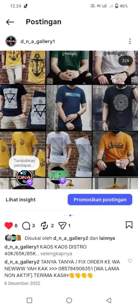 Kaos kaos distro unisex 100% NEW