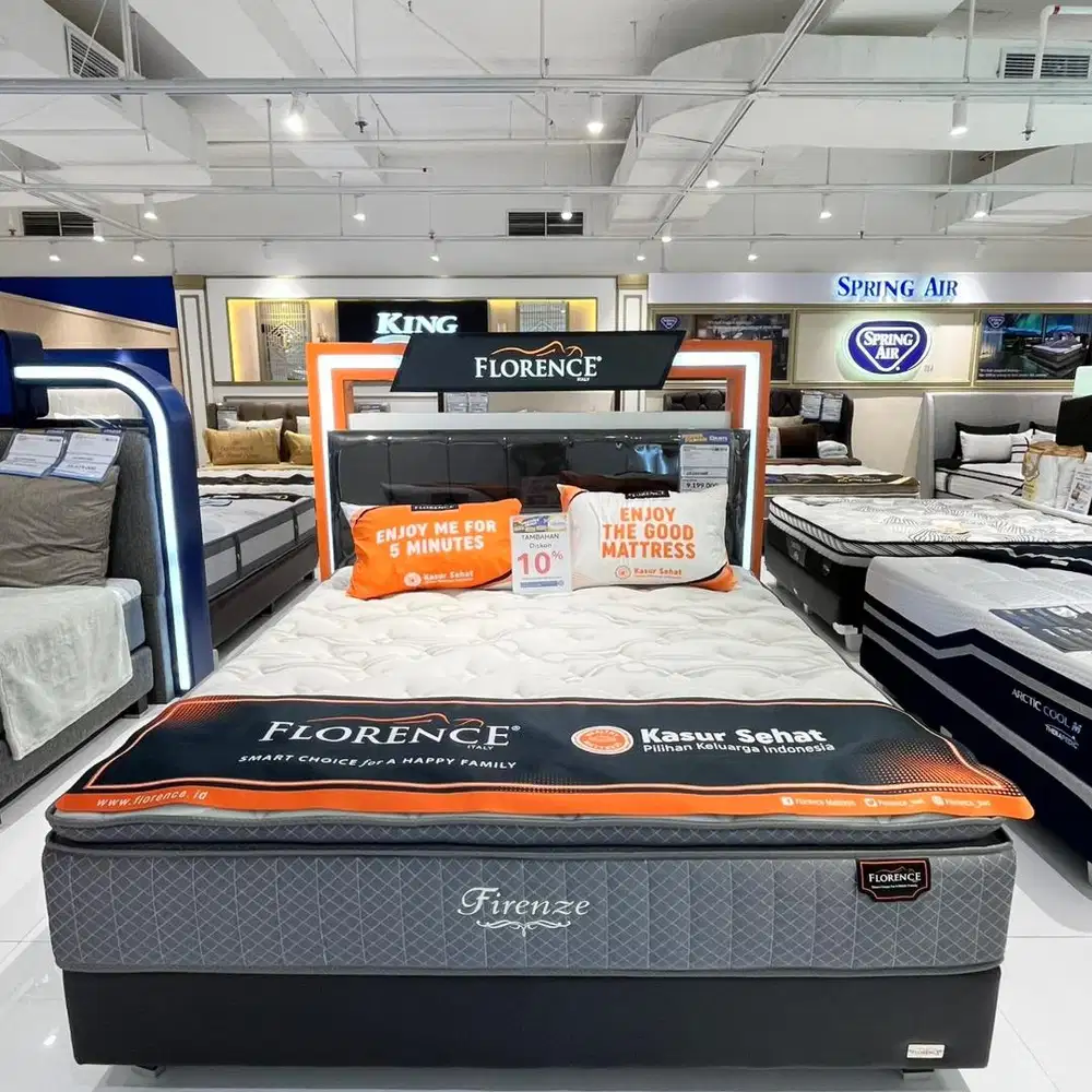 FLORANCE COMPLETE KING BED SET 180 X 200, BISA CICILAN 0%