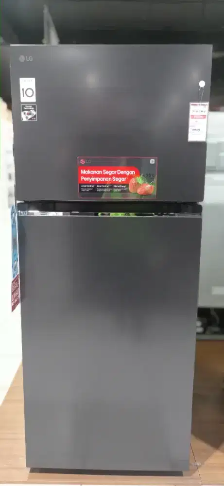 LG REFRIGERATOR 2D 410L MATTE BLACK