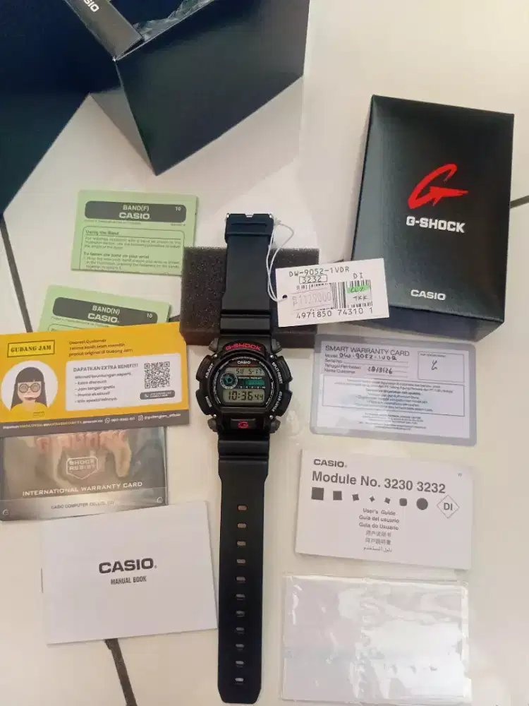 Casio G-Shock DW-9052 Garansi Maret 2028
