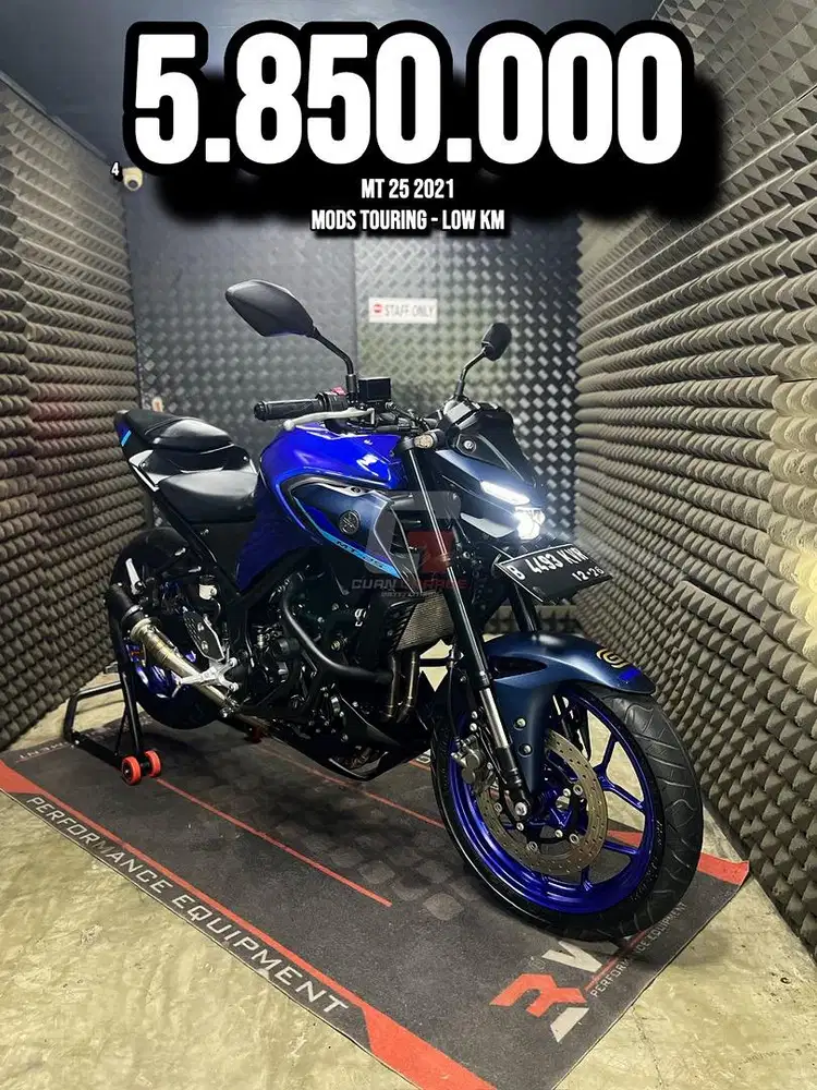 MT 25 OR MT25 2021 LOW KM 10XXX MODS TOURING PAJAK ON RAWATAN SUPERB