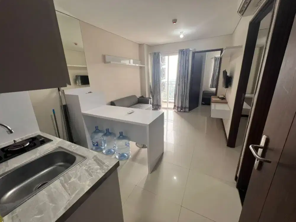 Disewa Apartemen 2 BR Full Furnished Siap Huni Tinggal Bawa Koper Metro Garden Karang Tengah