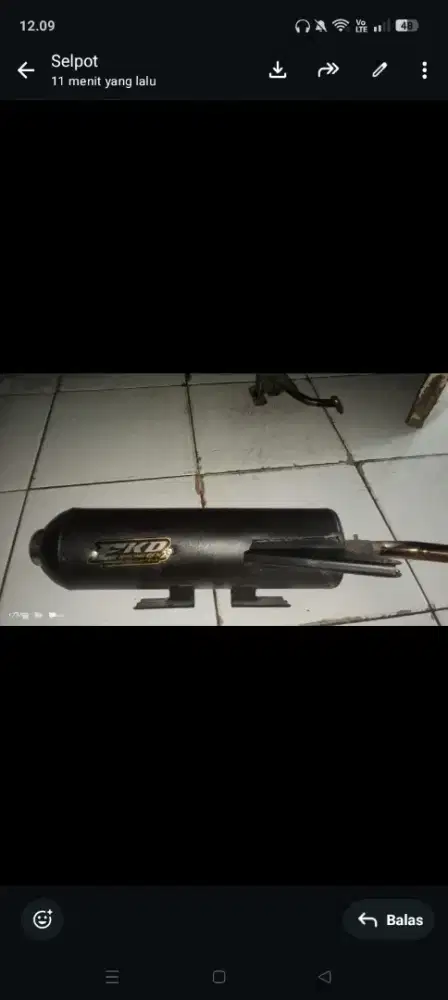 Jual knalpot motor beat fi masih baru bnget Jual karena ga di pake