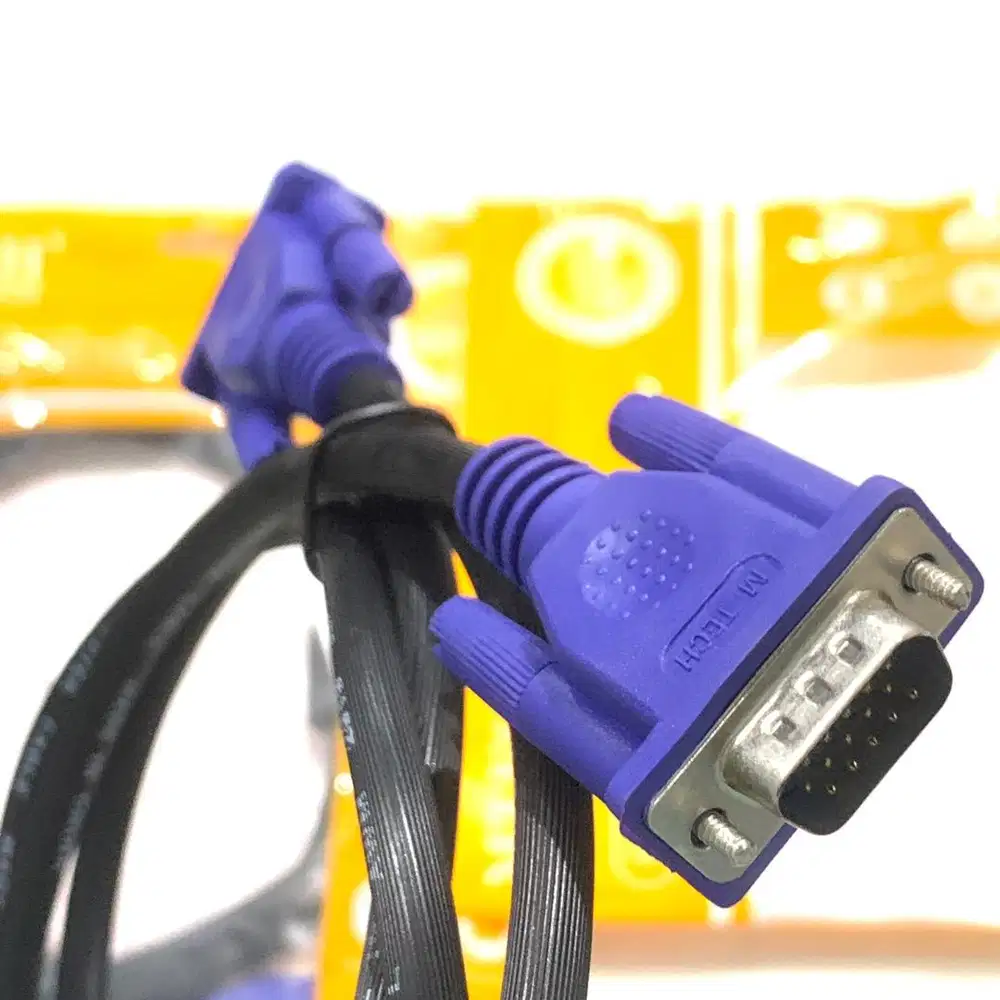 N E W Kabel VGA 1.5/3/5/10 meter untuk LCD Monitor/CRT ke PC Desktop