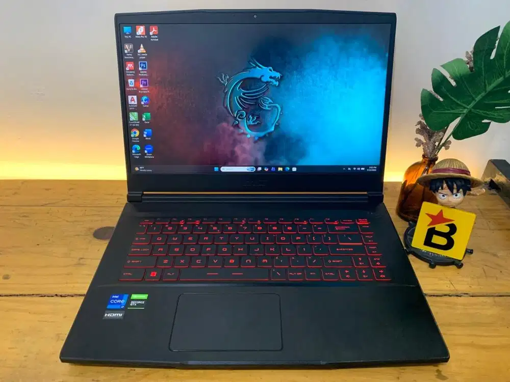 Laptop Gaming MAI GF63 Thin 11SC Core i7Gen11 RAM 16/512 SSD GTX 1650