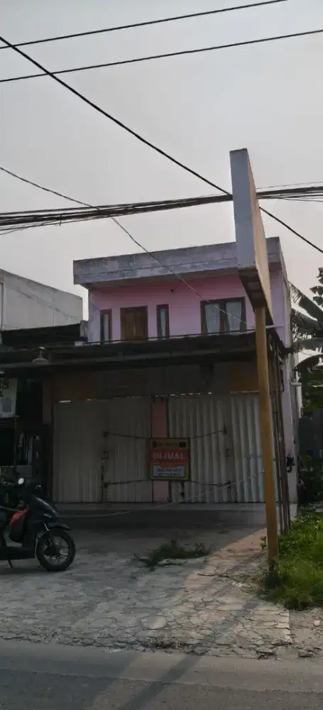 Dijual 2 ruko gandeng 2 lantai, bangunan permanen