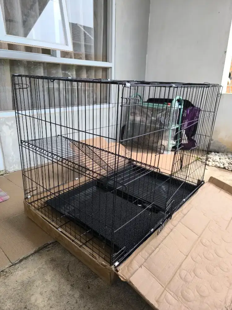 Kandang Kucing Jumbo XXL 90x60x70 cm – Luas, Kokoh & Nyaman