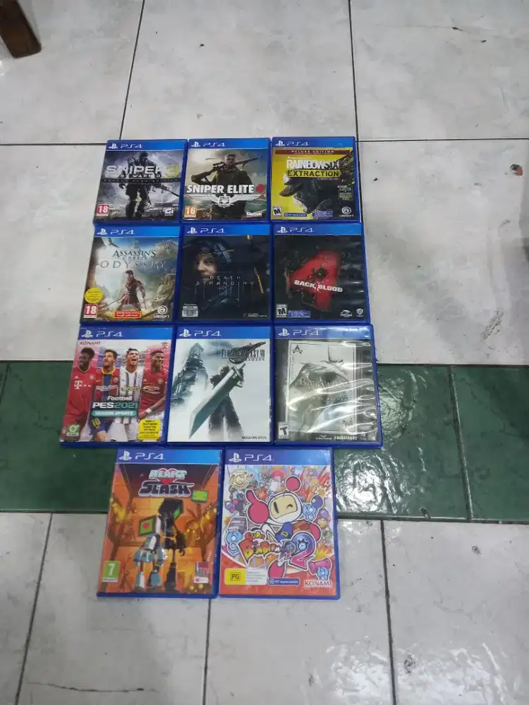 KASET PS3 & PS4 BEKAS ORIGINAL BAHASA INGGRIS(BACA DESKRIPSI)
