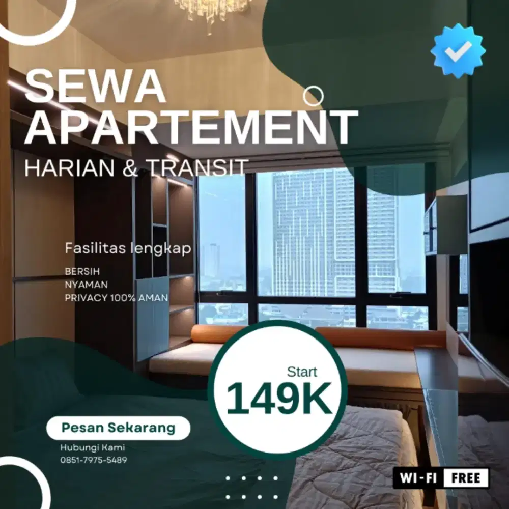 Disewakan Apartemen Collins Boulevard Harian/Transit Termurah Tngerang