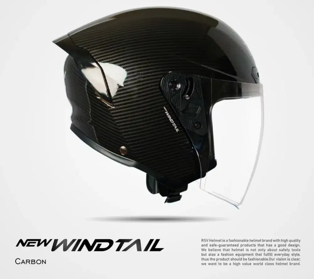 RSV Windtail Carbon Fullset Mulus Bonus Visor Dark Smoke