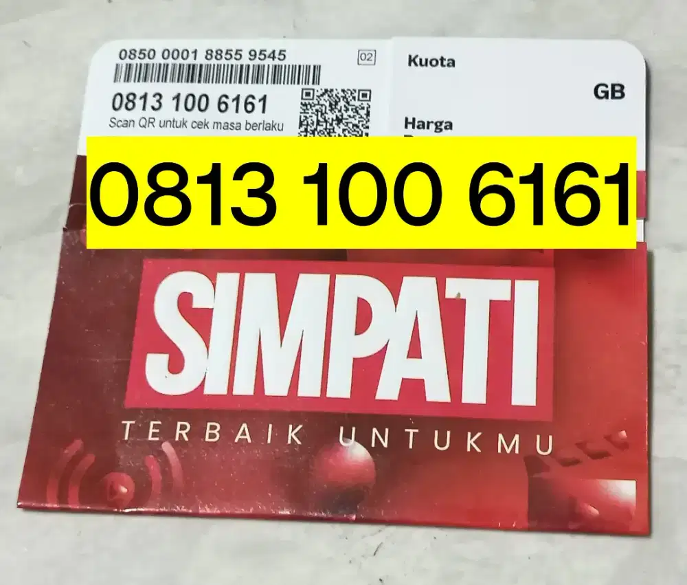 Kartu Perdana Nomor Cantik Telkomsel Simpati