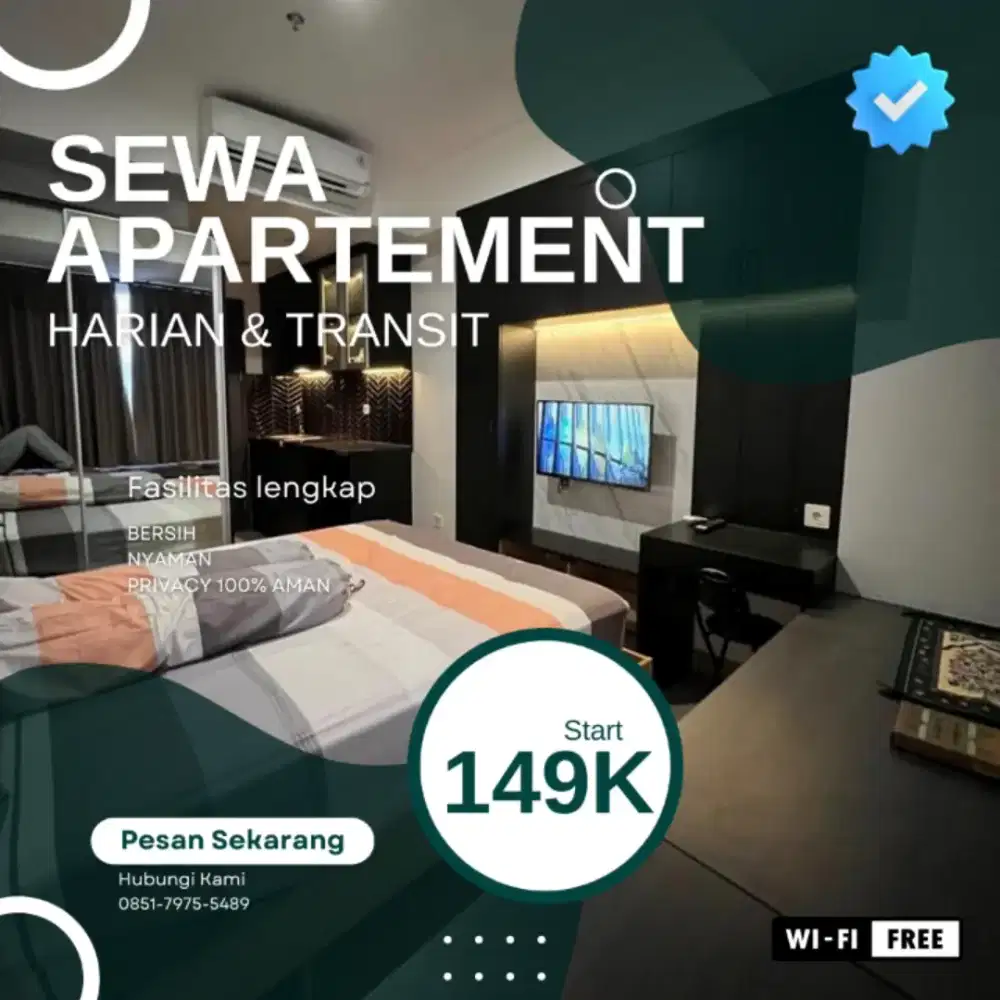 Disewakan apartemen SPRINGWOOD RESIDENCE Harian/Transit Termurah