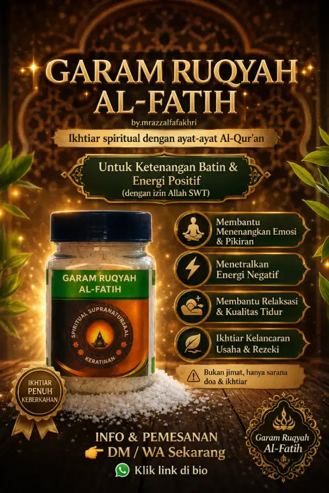 Terlaris! Garam Ruqyah Alfatih