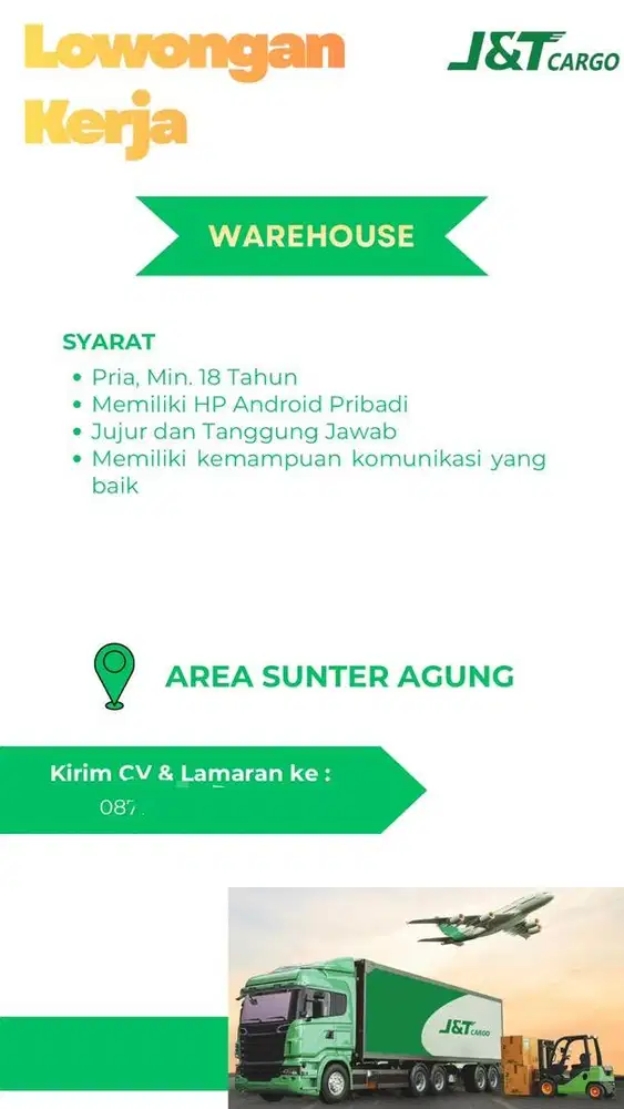DIBUTUHKAN WAREHOUSE EKSPEDISI