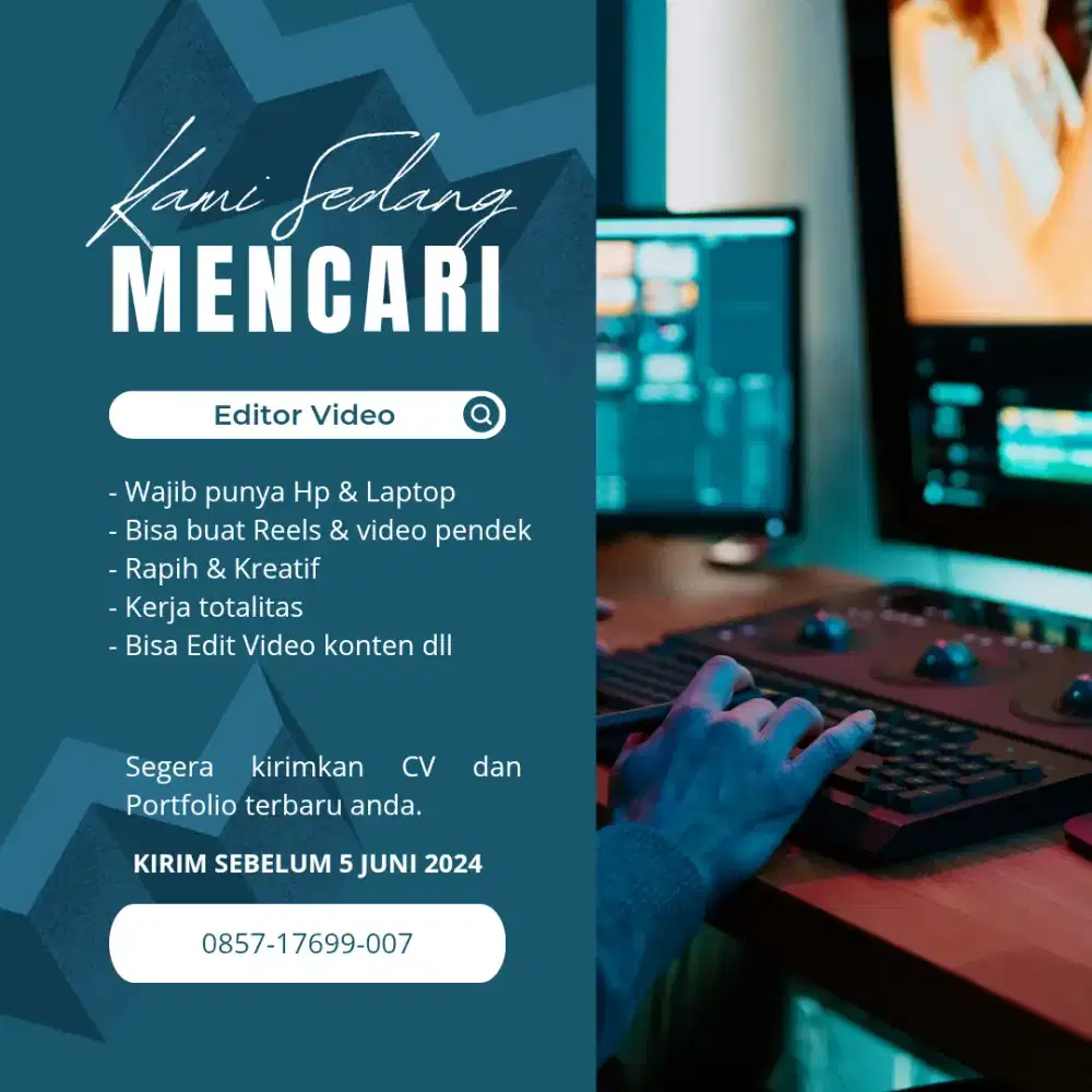 Lowongan Editor Video