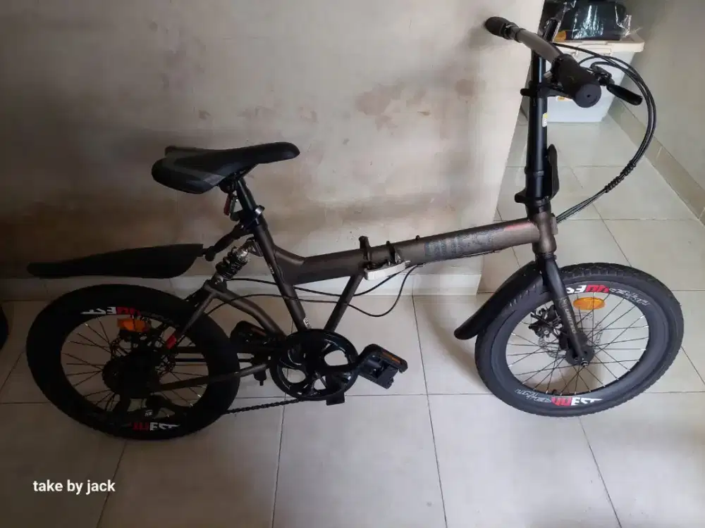 Jual Sepeda Lipat Merk United Quest, kondisi masih baru