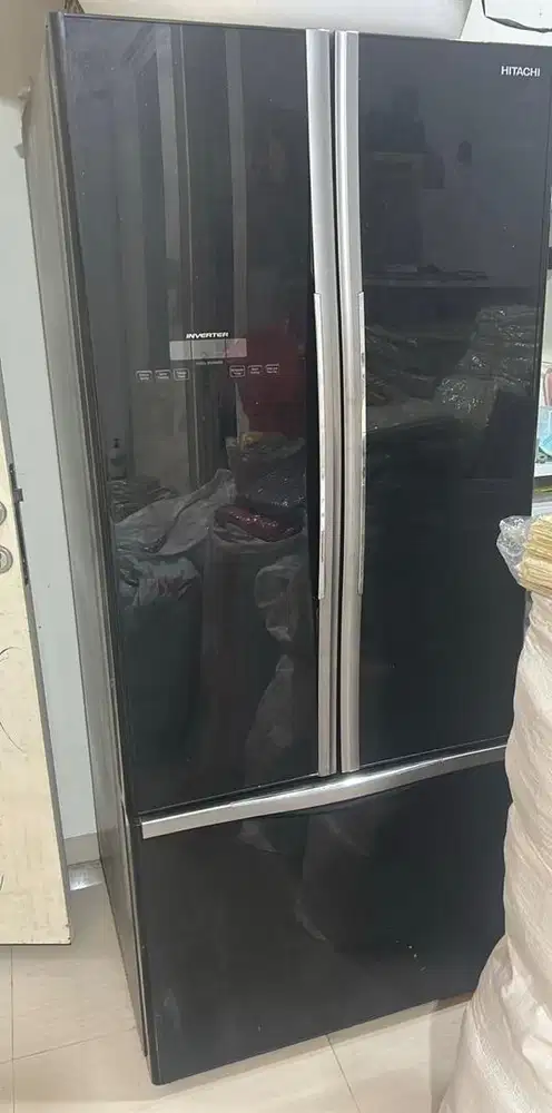 KULKAS 3 PINTU HITACHI INVERTER 455L KONDISI BAGUS