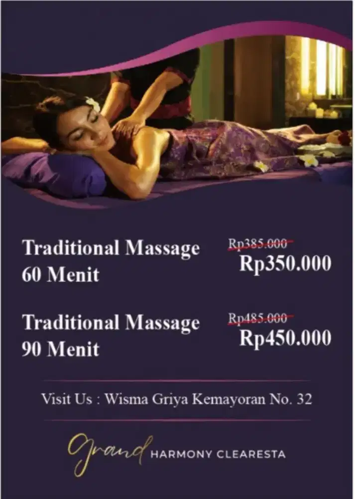 Lowongan kerja perempuan  GRO dan therafist men healthy