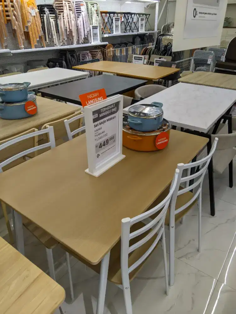 Promo set meja makan