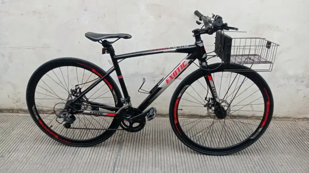 Sepeda Roadbike EXOTIC 2708 FS 1.0 ada keranjangnya