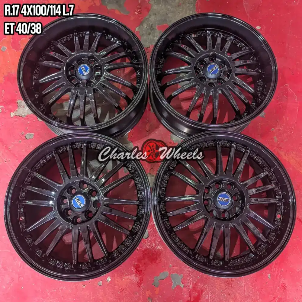 VELG RE30 RING 17 HITAM GLOSSY