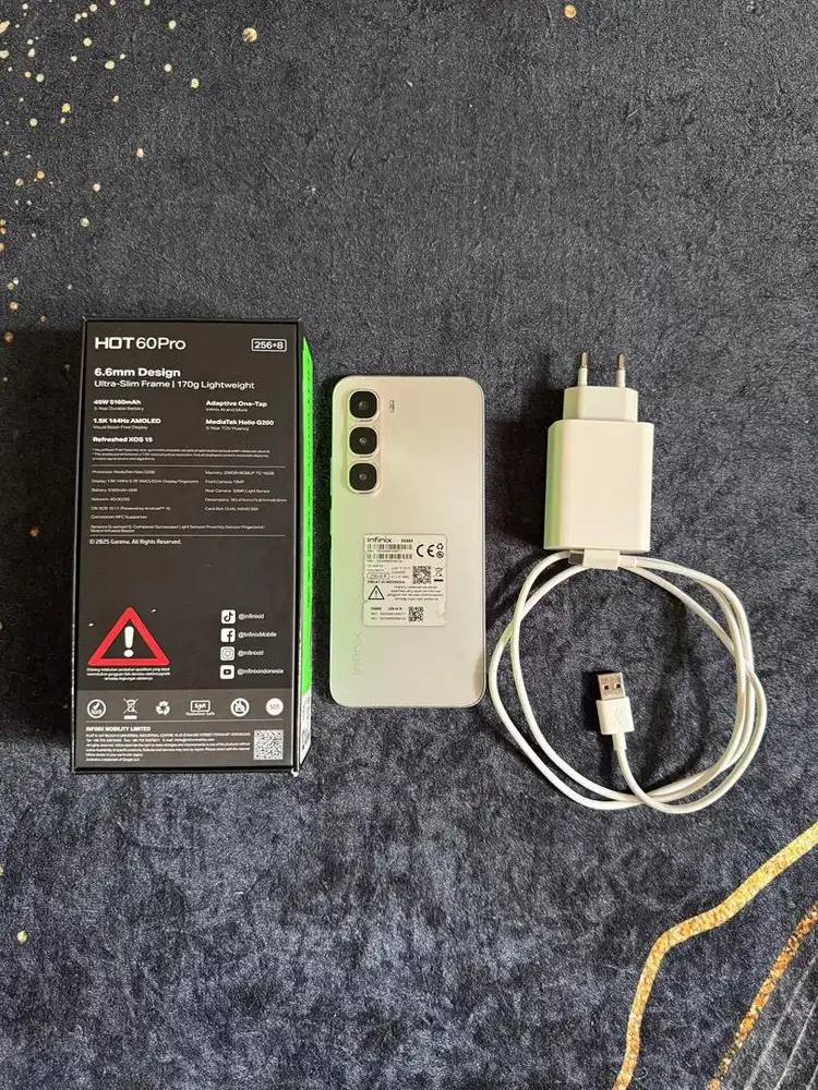 Jual handphone infinix hot 60 pro pemakaian 3 bulan