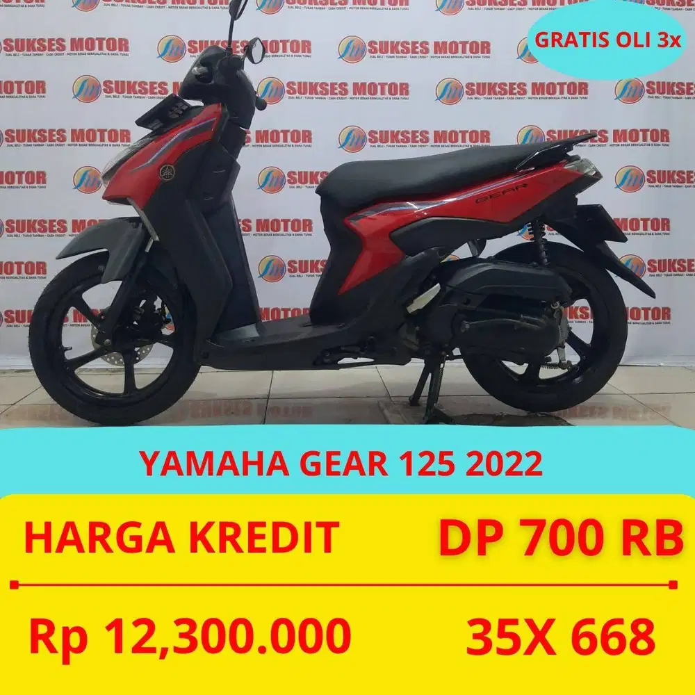 YAMAHA GEAR 125 2022 DP MURAH 700 RIBU