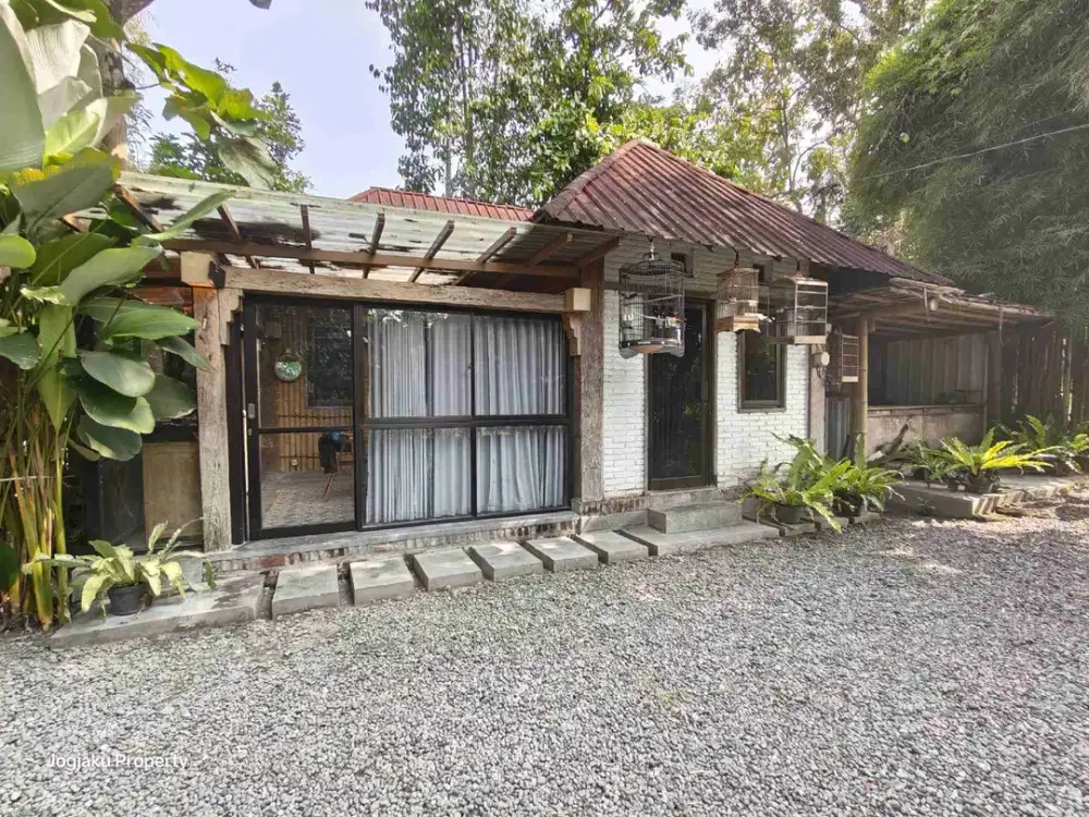 DIJUAL TANAH STRATEGIS BONUS BANGUNAN VILLA NUANSA ASRI DAN SEJUK SELATAN KAMPUS ISI JLN PARIS KM 8