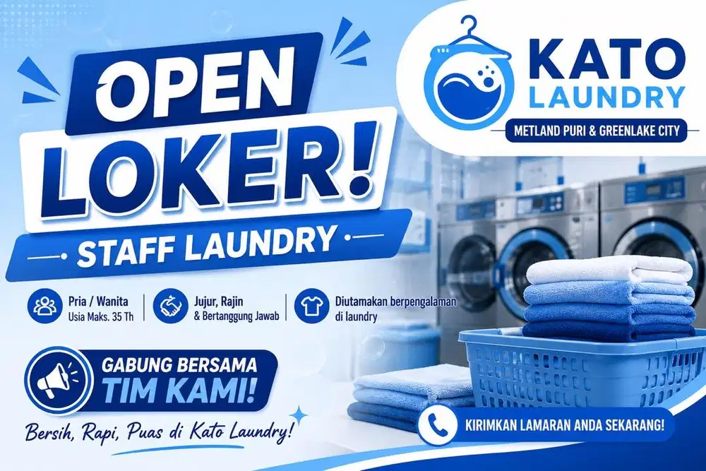 Lowongan Kerja Staff Laundry