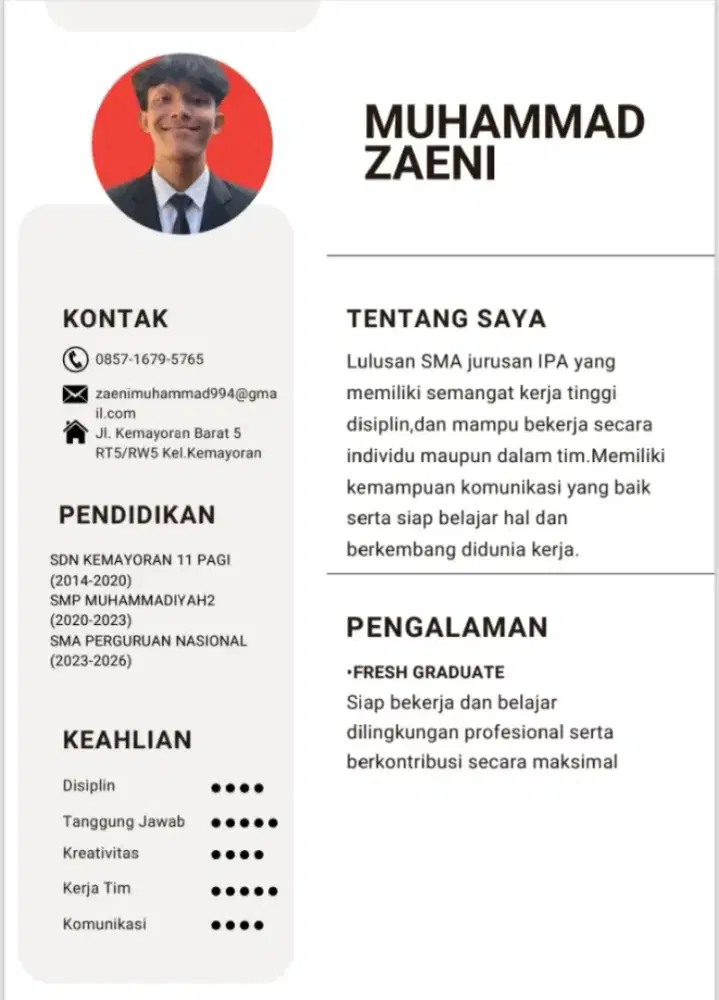 info loker nya bapak/ibu