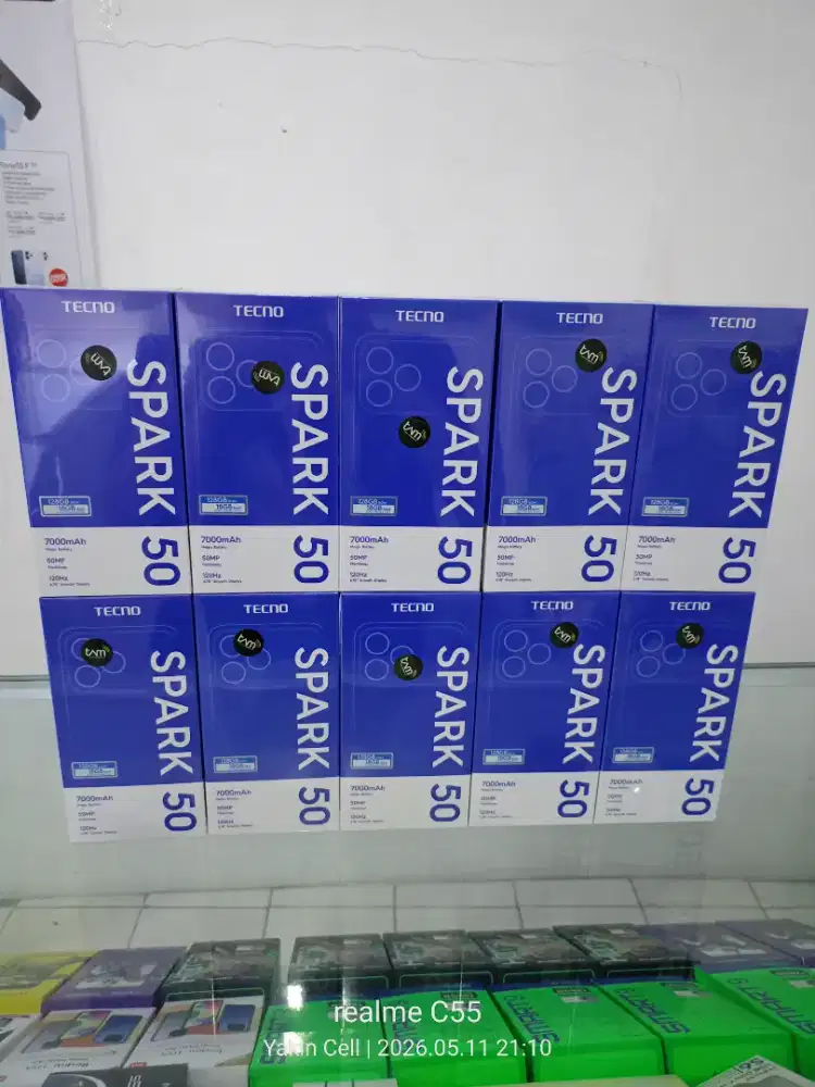 Tecno Spark 50 6/128 GB NFC Camera 50 MP Batre 7000 mAh Garansi Resmi