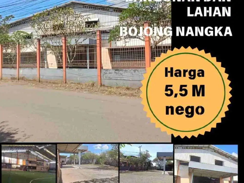 DISEWAKAN LAHAN DAN BANGUNAN BOJONG NANGKA BOGOR