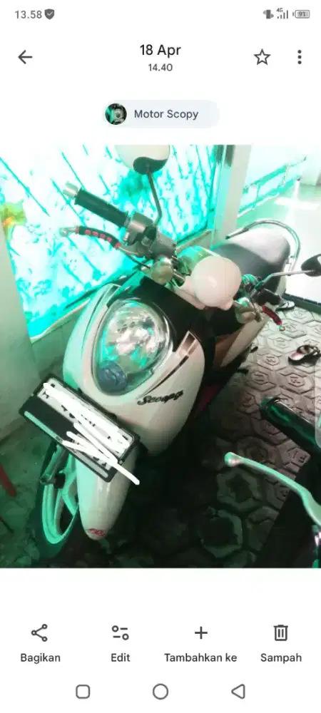 Scoopy karbu lama