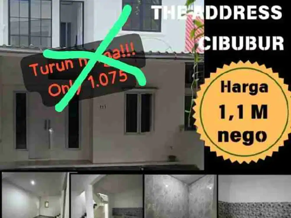 DIJUAL RUMAH RAPIH 2LT 1M AN THE ADDRESS CIBUBUR