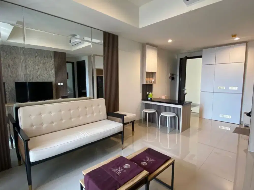 Disewakan Apartemen Cleon Park 2 Bedroom Full Furnish dan Minimalis View Bianglala Aeon Mall JGC