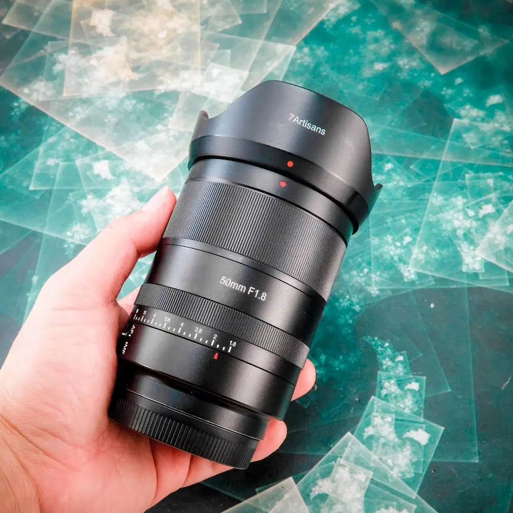 7artisans 50mm F1.8 AF for Sony FE Fullframe. Fullset Mulus Sekali.