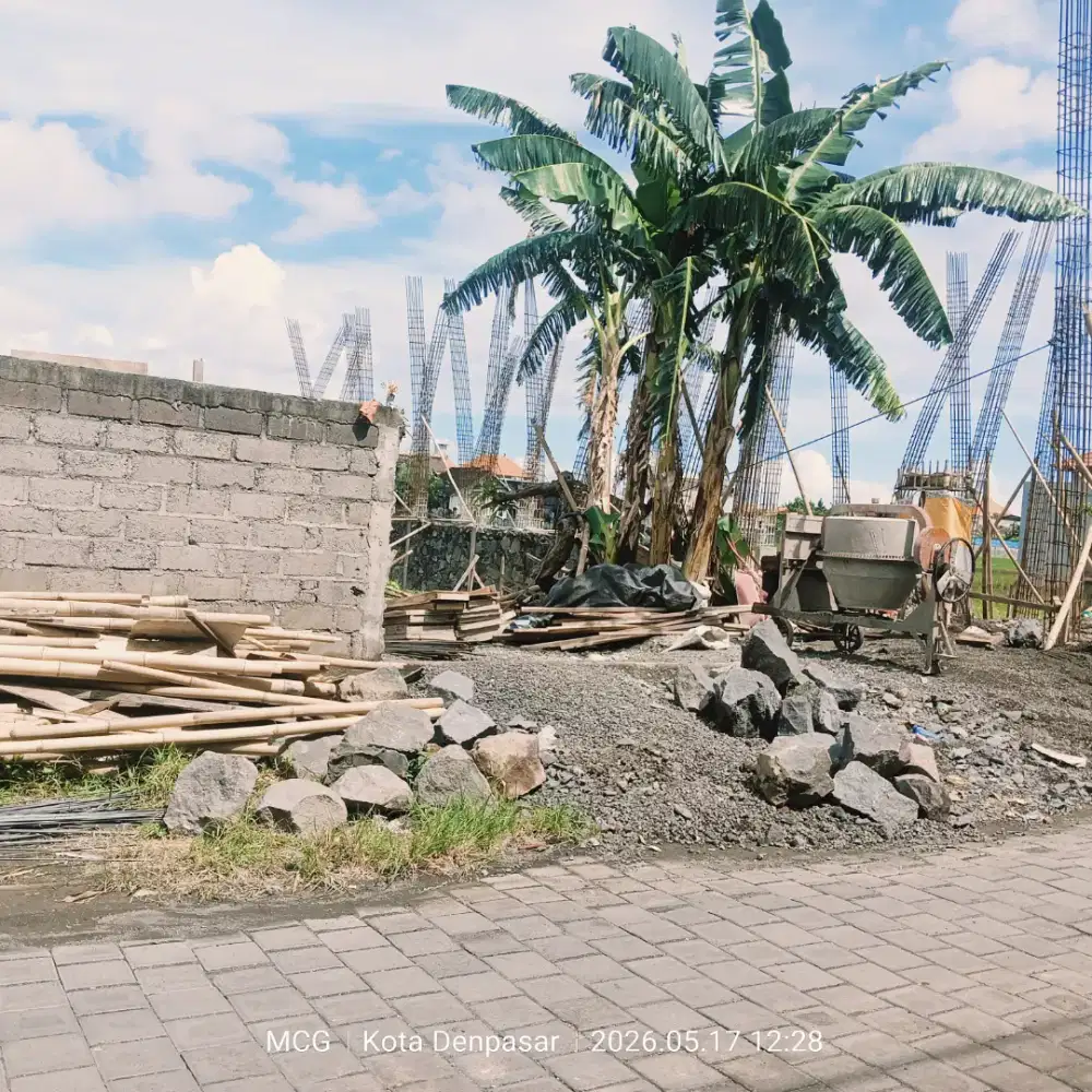 Tanah premium 223 m2 di Kalimutu Denpasar Jl 8 meter  tembus byk arah