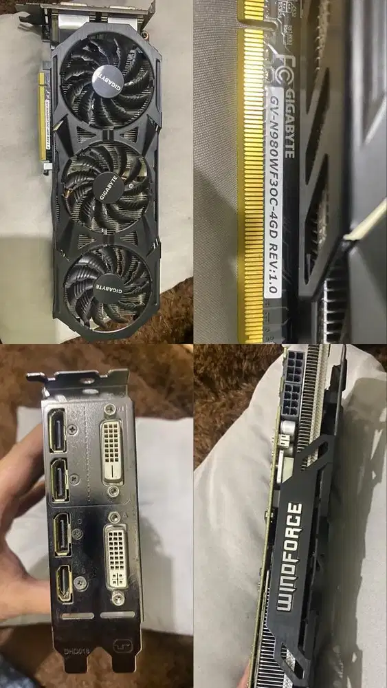 VGA Card Gigabyte Windforce 3X GTX 980