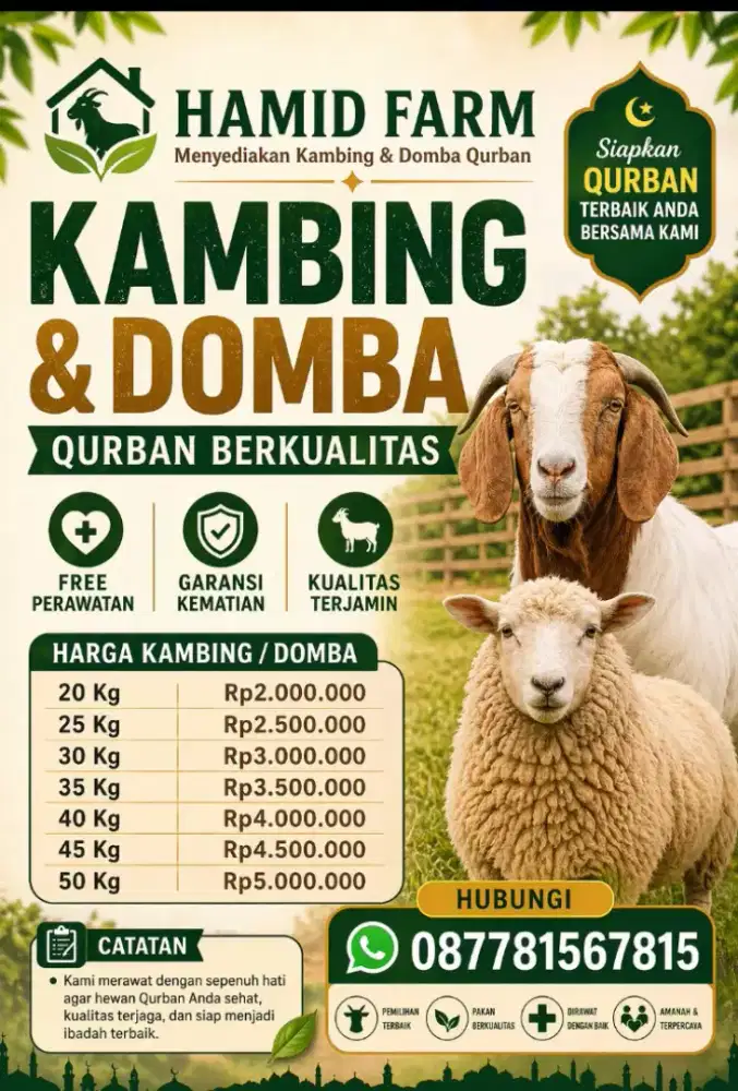Jual hewan kurban