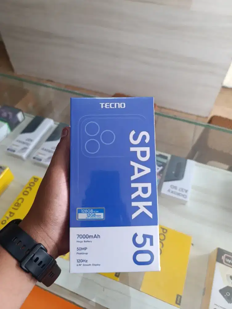 TECNO SPARK 50 RAM 4/128 promo+bonus cash&credit garansi resmi
