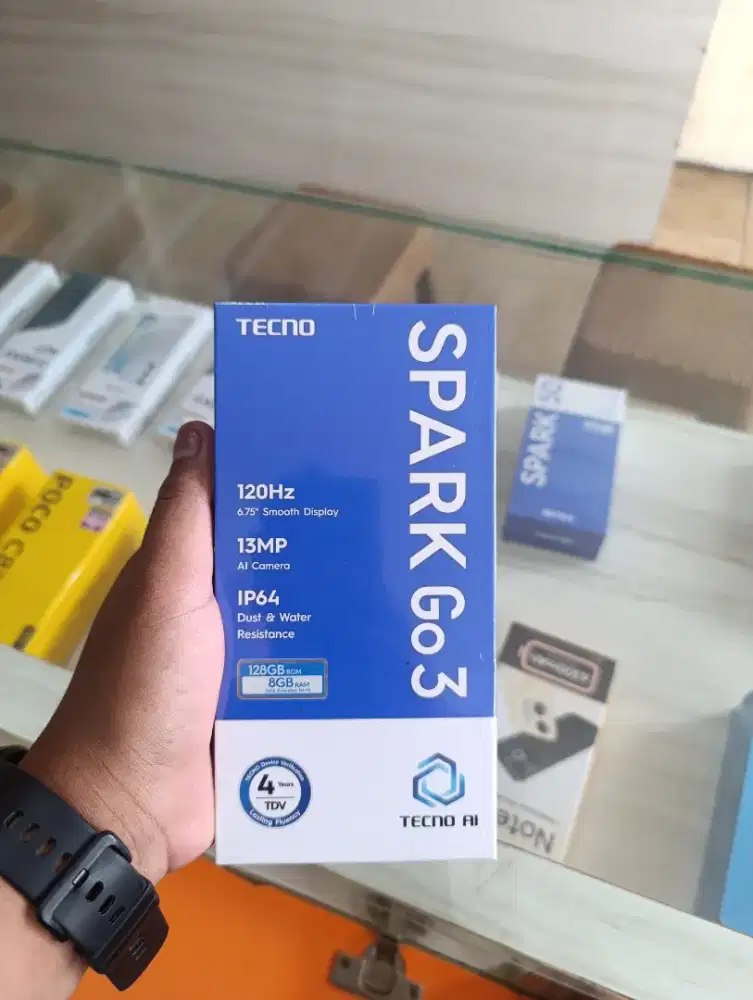 TECNO SPARK GO3 RAM 4/128 Promo+bonus cash&credit garansi resmi
