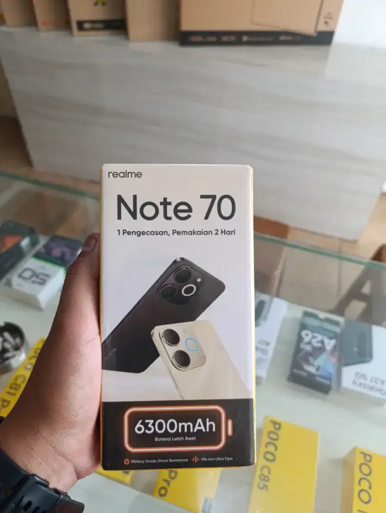 Realme note 70 RAM 4/64 Promo+bonus cash&credit garansi resmi