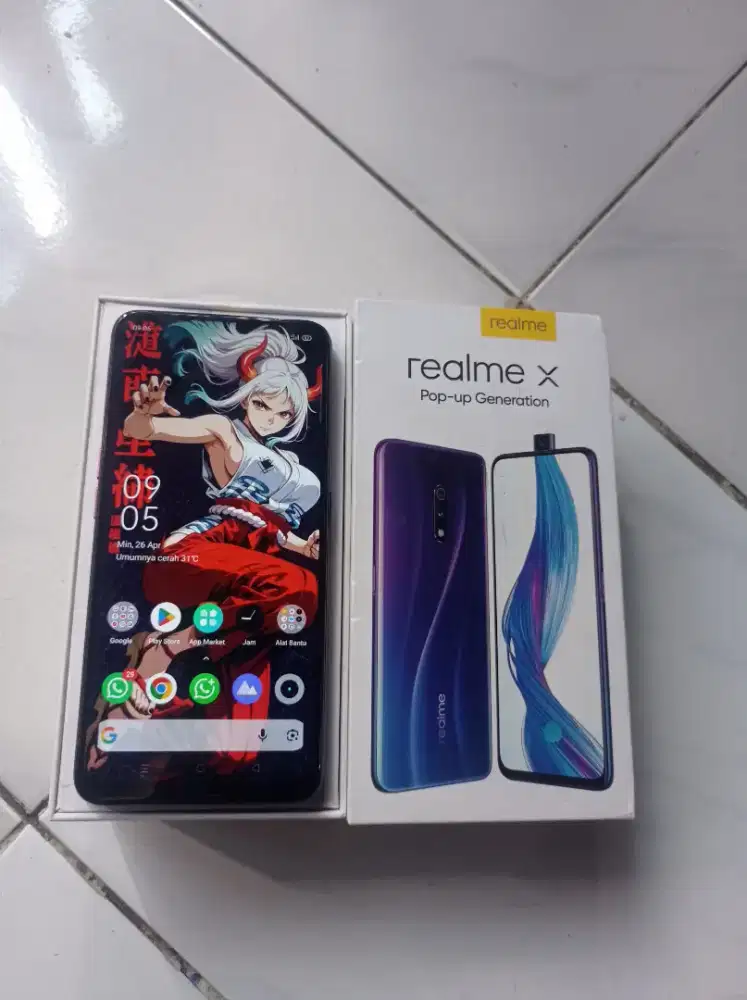 Realme X 4/128 fullset mulus