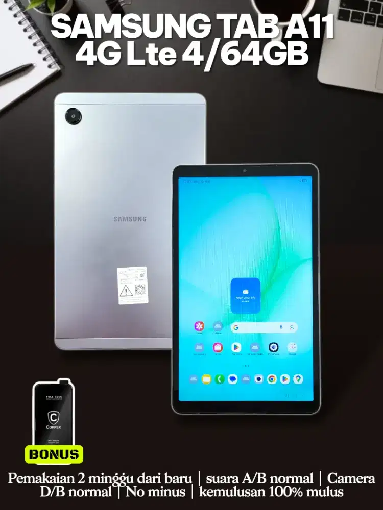 Samsung Tab A11 4G Lte  4/64GB Garansi 1th panjang open box aja
