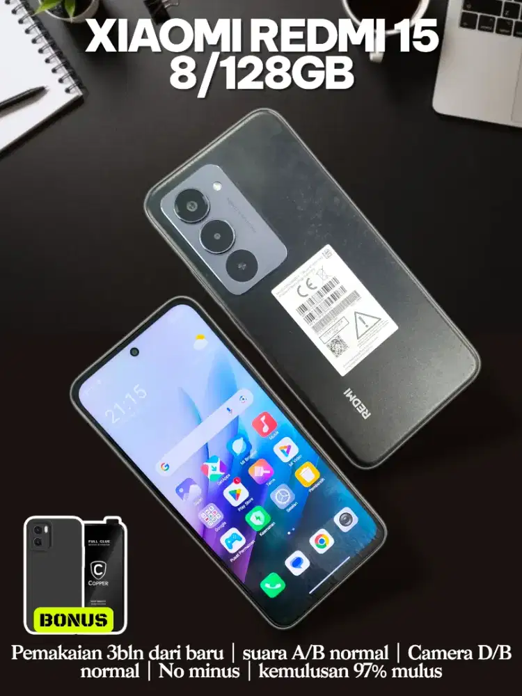 Xiaomi Redmi 15 8/128GB Gransi panjang fullset