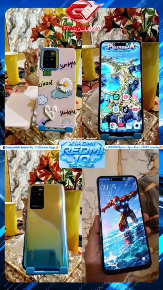 XIAOMI REDMI 10 4+3/64GB 4G LTE DUAL SIM + BONUS² (Blh TT neh Sodara)