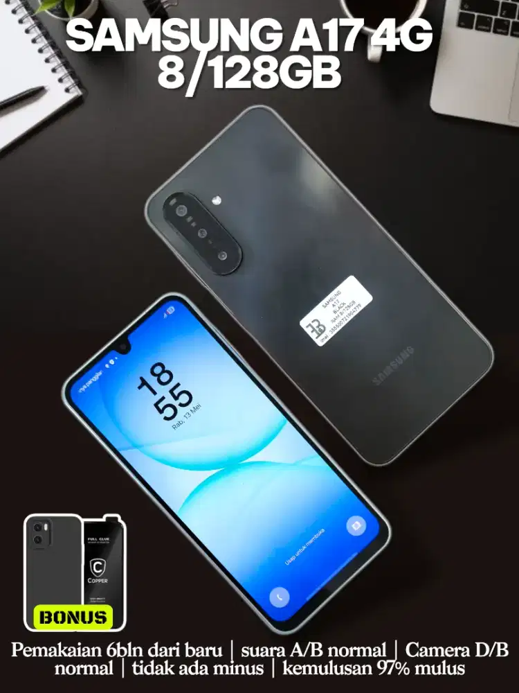 Samsung Galaxy A17 8/128GB Garansi panjang fullset original