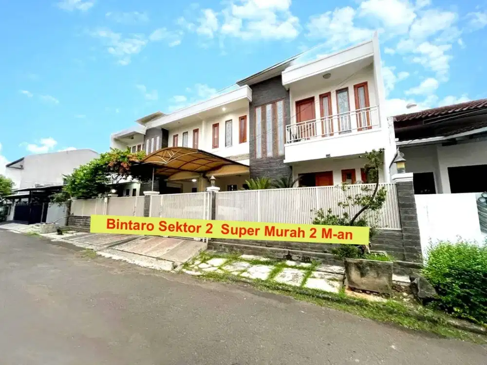 Rumah di Bintaro Sektor 2 Super Murah Terawat Siap Huni