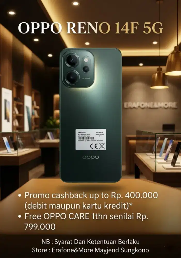 OPPO RENO 14F 5G 12/256 CASHBACK